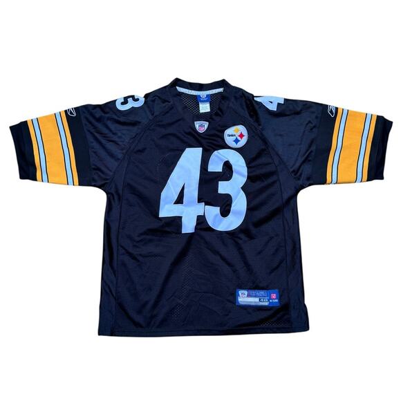 Reebok Pittsburgh Steelers Troy Polamalu #43 NFL Football Jersey Size 48 - Picture 1 of 6